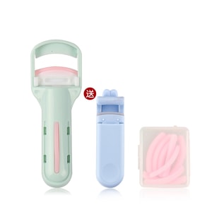 Eyelash Curler with 8 Extra Pads Green