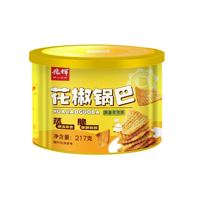 【中国直邮】 兆辉 大米锅巴217g*1罐孜然味