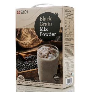 Damtuh Traditional Korean Tea Misugaru Black Grains Mixed Powder Drink Snack Meal Replacement - 20g x 40 Sticks