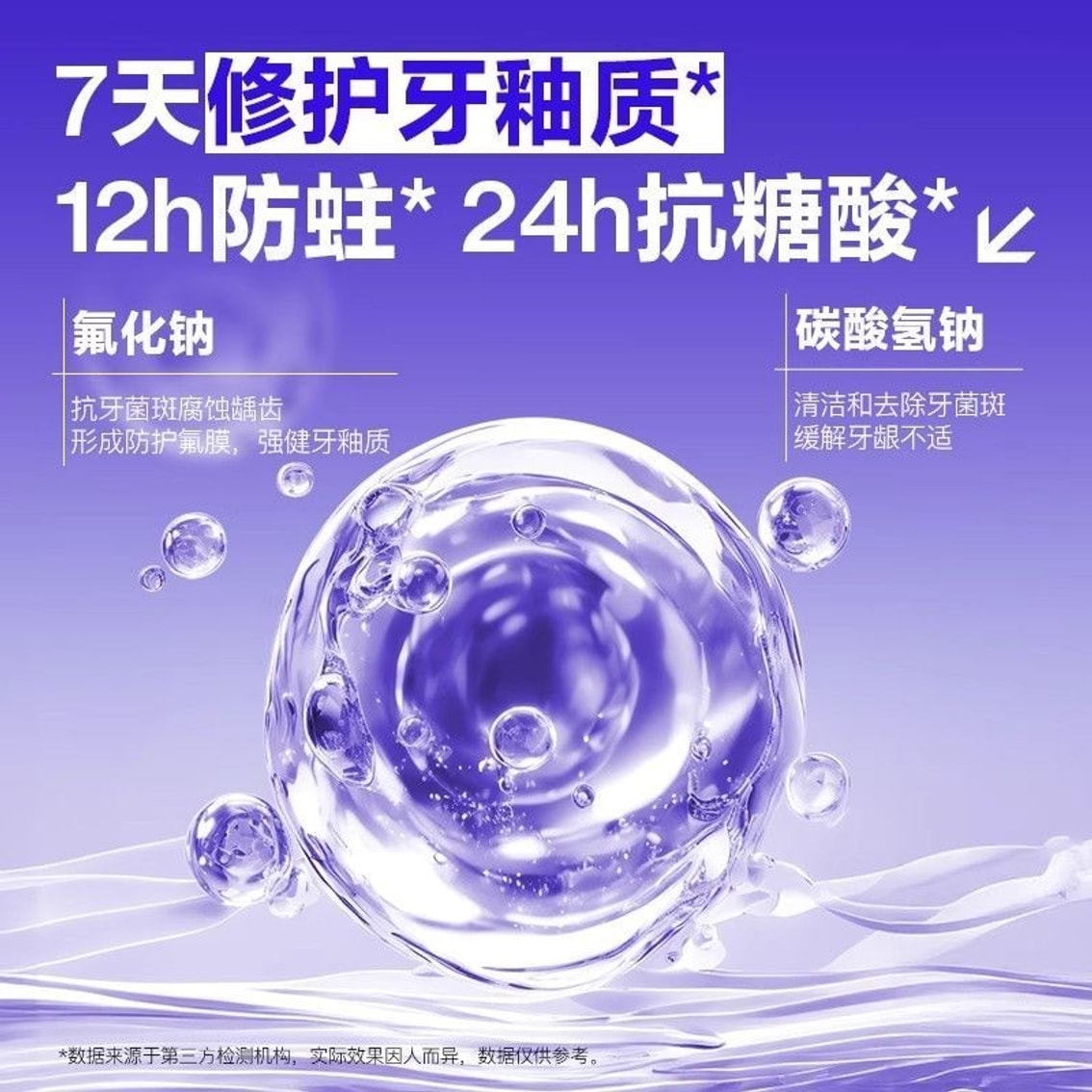 【中国直邮】 海洋至尊 牙釉质修护牙膏 100g 亮齿牙釉质修护牙膏抗敏感含氟防龋去口臭去黄美白