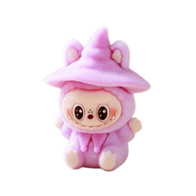 【中國直郵】 可愛多 超可愛新款魔術帽坐姿拉布布改娃植絨萌粒公仔(1件)淺紫色