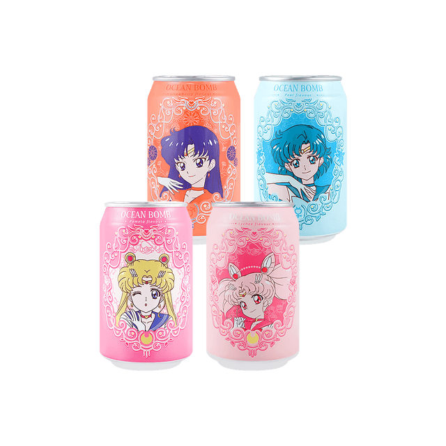 Sailor Moon Ocean Bomb Anime Drinks, 6 Sailor Moon Drinks, Asian