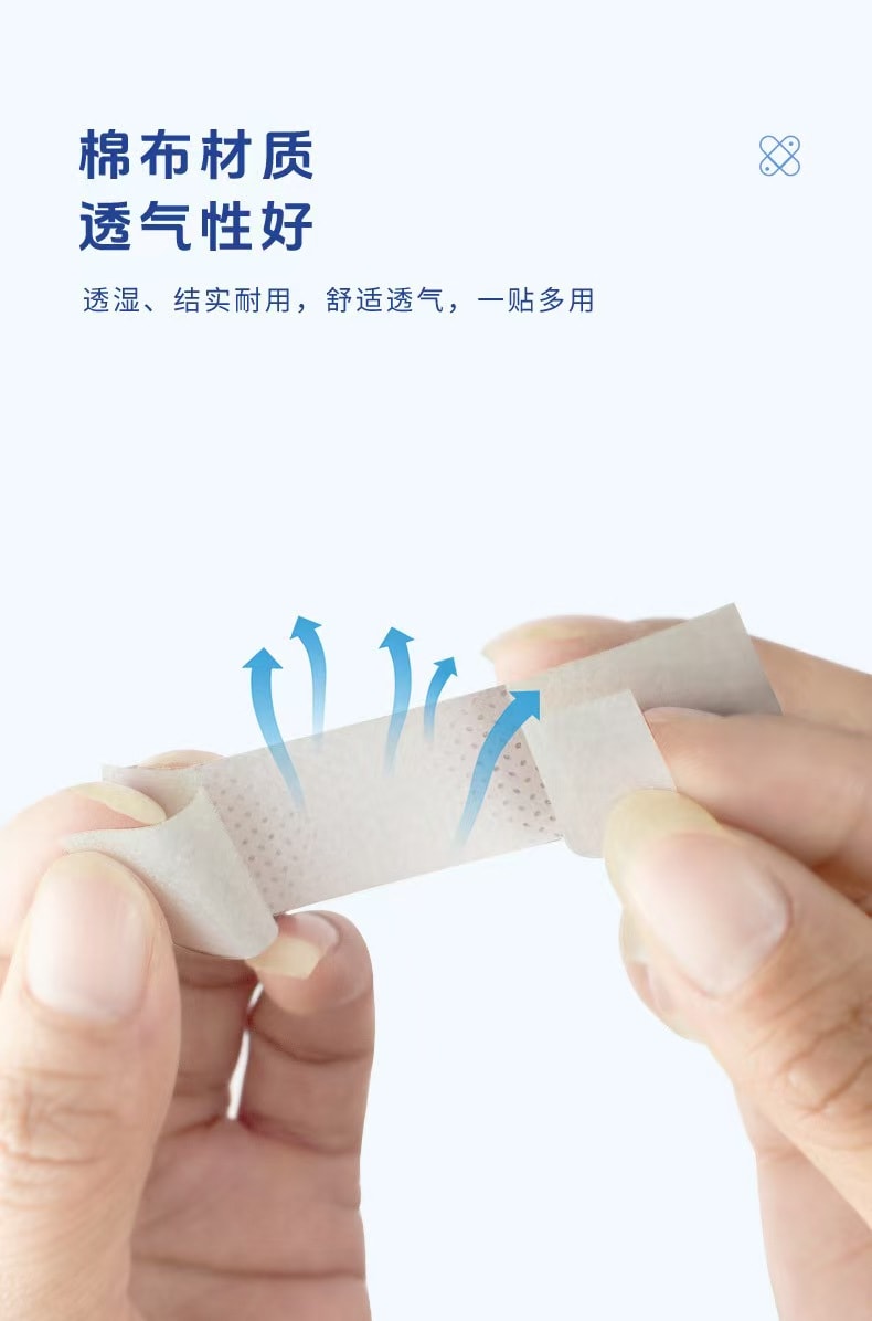 香港大药房 手部护理干裂贴 用于冬日手部皮肤开裂 优质脱脂棉 高弹不紧绷 贴合无束缚 100贴