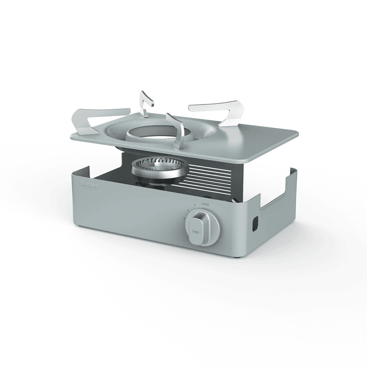 韩国DR.HOWS 迷你卡式炉瓦斯炉 家用便携式野营烧烤火锅炉具 灰雾青【适用于正常8oz瓦斯罐尺寸】 7