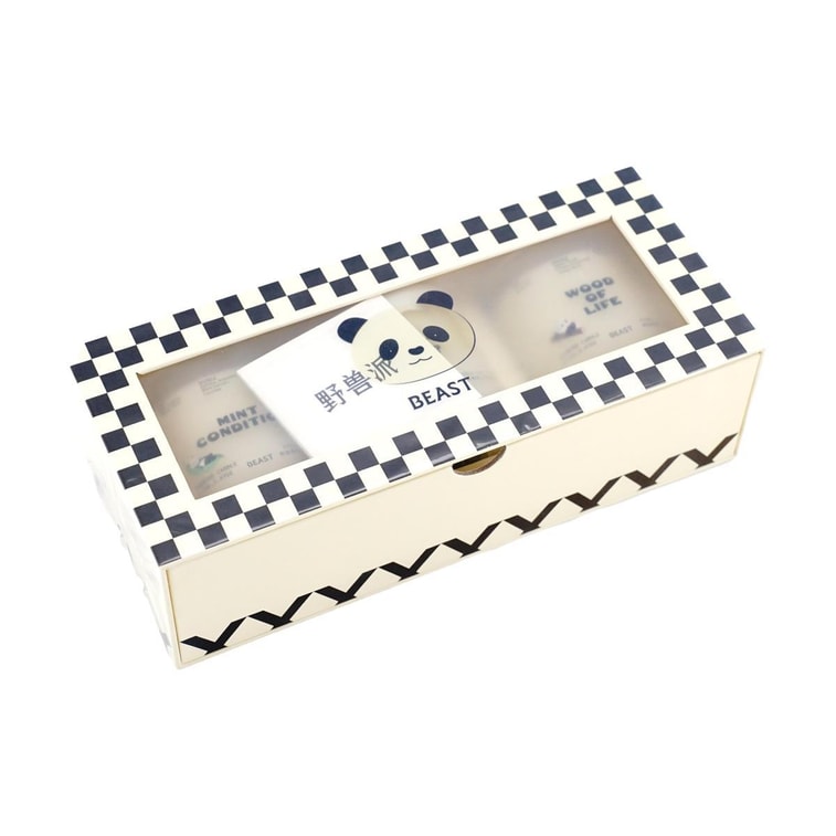 パンダププの香りのキャンドル、ソイワックスアロマセラピーギフトセット、ホリデーギフトに最適THE BEAST パンダププセ 6