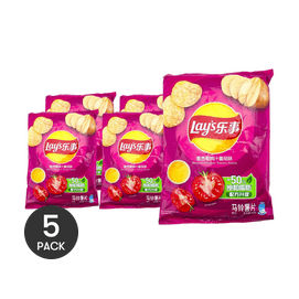 Mexican Tomato Chicken Potato Chips, 2.46oz *5【5 Packs】