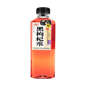 Black Goji Berry Drink,Plant-Based Drink, 16.91 fl oz 【Clean Label, Low Sugar, Low Calorie】