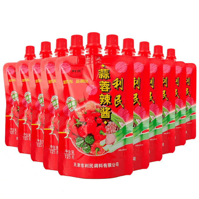 [중국 직송] LIMIN 마늘 칠리소스 BBQ 칠리소스 125g*1봉지