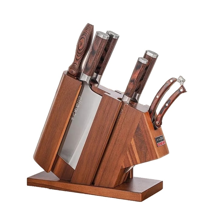 Full Set of Kitchen Knives, High Carbon Steel, 7-Piece Home Knife Set