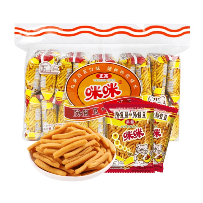 【中国直邮】 咪咪 正宗虾条儿时回忆小吃儿童零食大礼包网红儿童休闲怀旧零食20g*20包