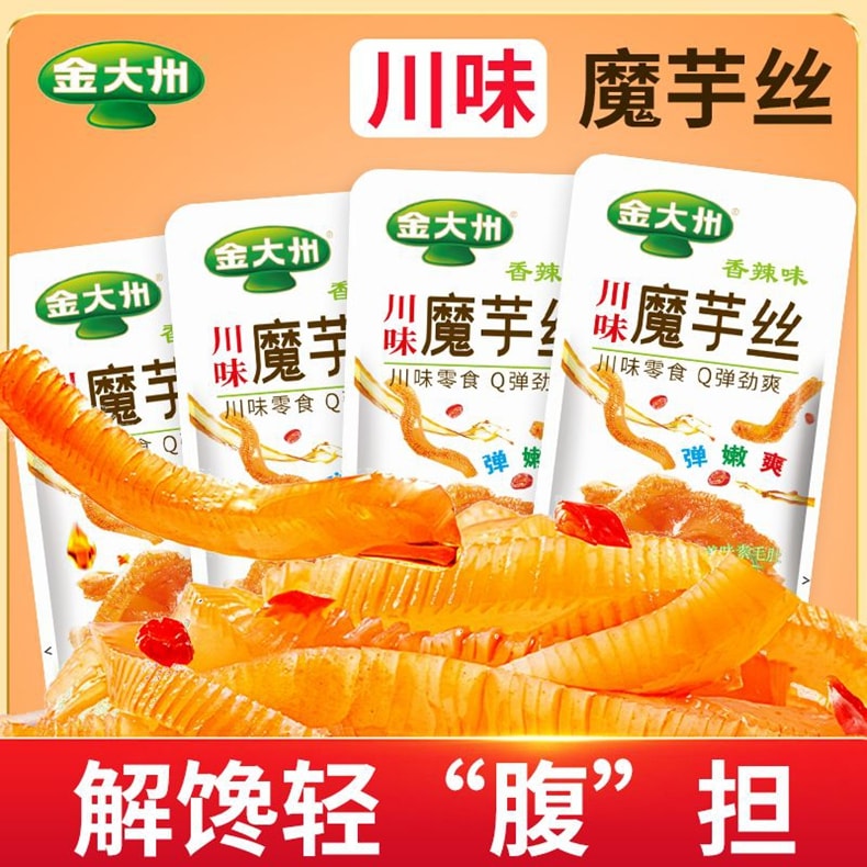 Konjac Noodles, Spicy Konjac Flavor Snack [6 Packs Inside], Approx. 110g*1 Bag