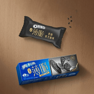 大陆版OREO奥利奥 薄脆夹心饼干 香醇黑芝麻味 62g【低糖轻负担】【醇香酥脆】