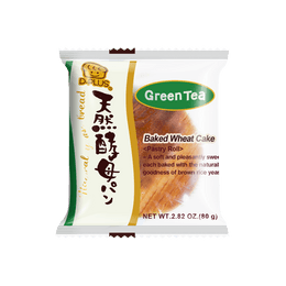 Green Tea Natural Yeast Bread - Japanese Dessert, 2.82oz