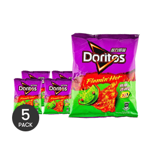 Corn Chips Spicy Lemon Flavor, 2.39 oz *5【5 Packs】