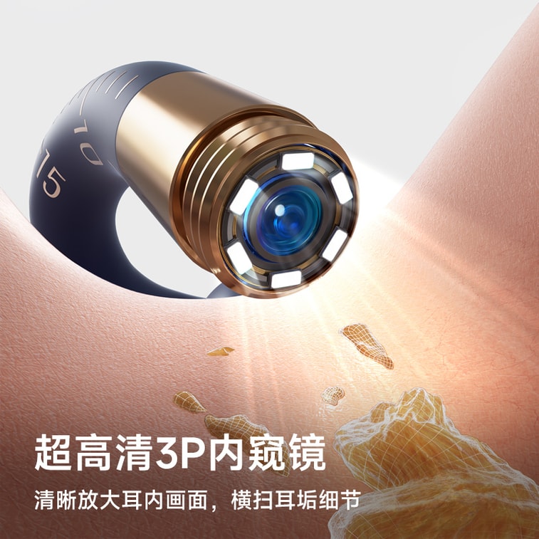 【アメリカ直送】【家族全員の耳掃除ニーズに対応】Bebird ブラックビー ハチドリ ビジュアル耳かき、高解像度耳かきピンセット、子供用耳掃除ツールセット、ダークブルー（1セット） 6