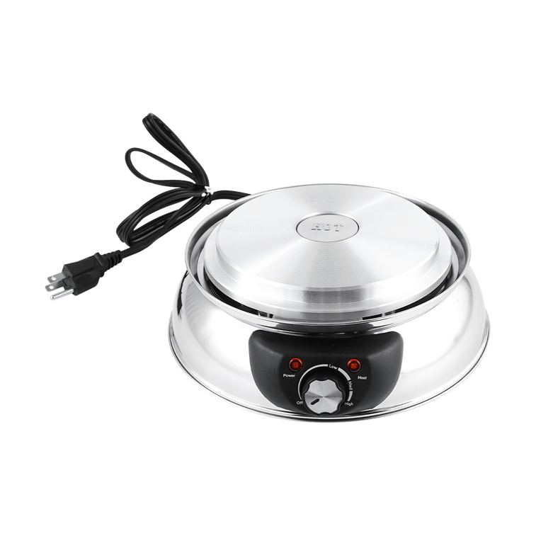 【Low Price Guarantee】5-Qt Stainless Steel Electric Shabu Hot Pot with Lid ASP-610, 1 Year Mfgr Warranty 18