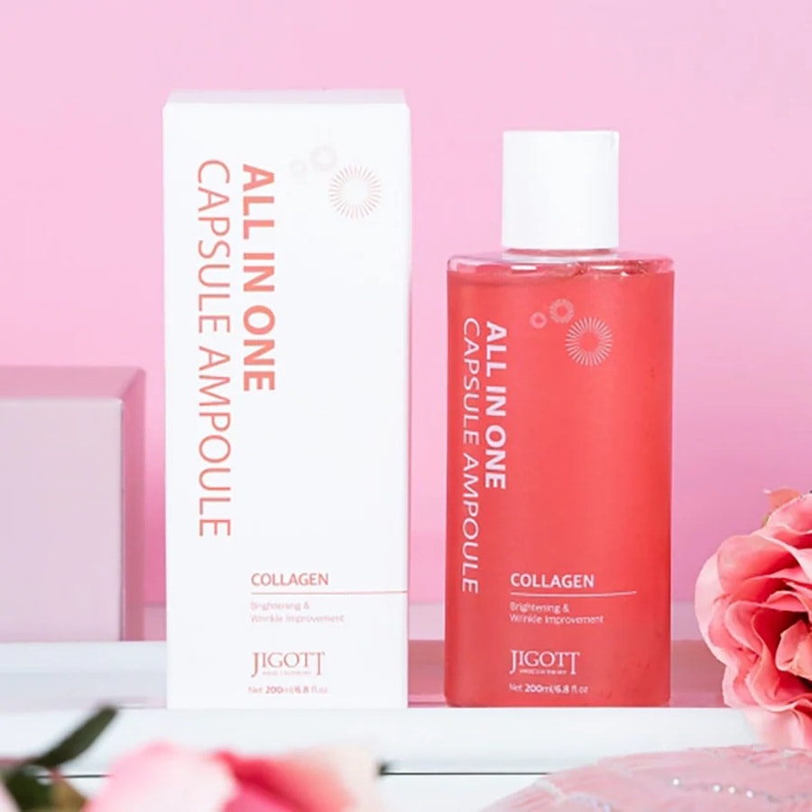 韓國 吉高特 全效膠原蛋白膠囊安瓶200ml 輕盈保濕令肌膚柔滑舒適