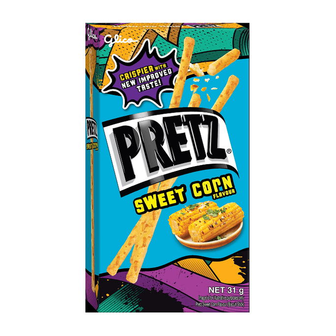 【马来西亚直邮】 PRETZ 玉米浓汤风味 饼干棒 31g