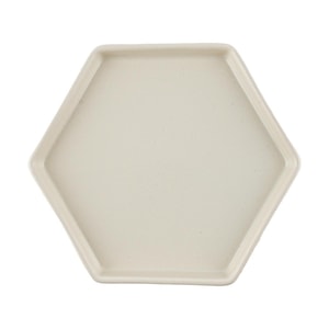 마리벨 6각 접시,오트밀 185mm
