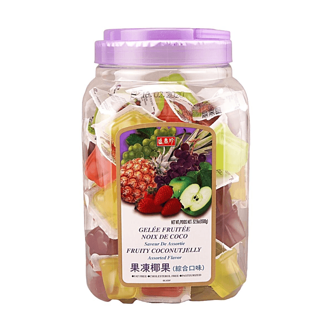 Fruity Coconut Jelly Assorted Flavor 52.9oz [Fat Free][Cholesterol Free]