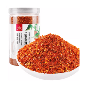 【中国直送】川鎮二景条唐辛子粉、中辛、98g×1本、乾燥細挽き唐辛子粉