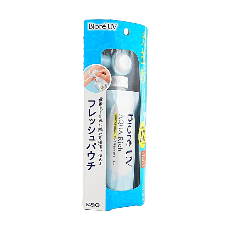 花王 ビオレUVアクアリッチライトアップエッセンス、SPF50+ PA++++