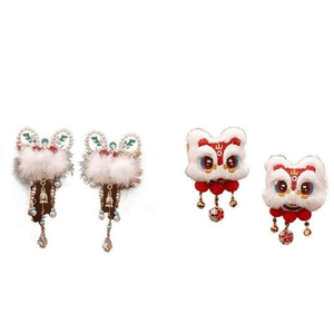 Hairpin Girl's Chinese Style Hair Clip Headwear Ancient Style Headwear Wealth And Prosperity 6cm*2 Pairs