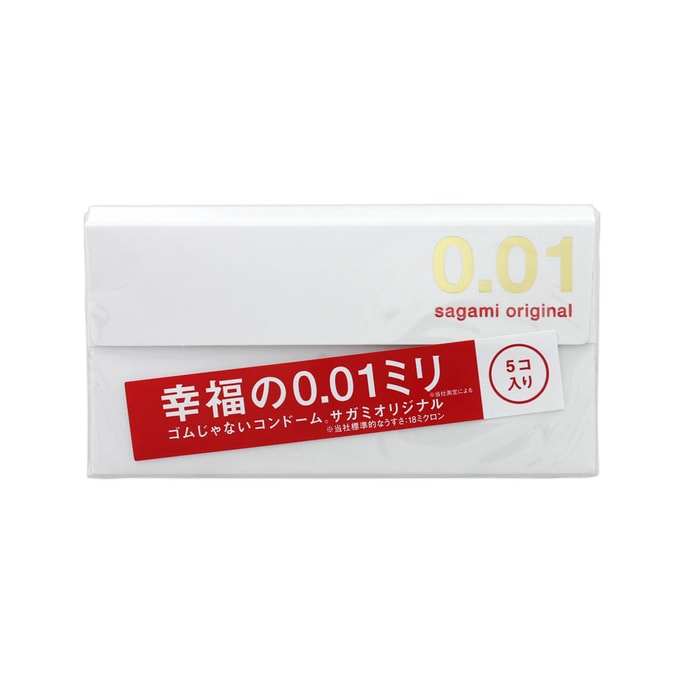 Original 001 Ultra Thin 0.01mm Condom 5Pcs