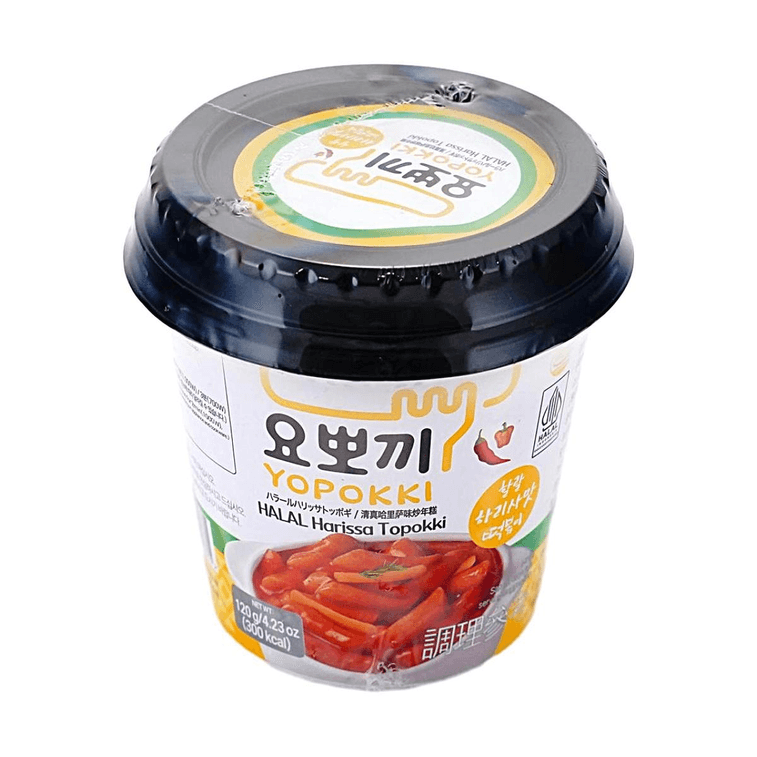 인스턴트 할랄 하리사 떡볶이 컵 - 한국식 즉석 떡, 4.23oz 6