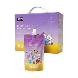 EVERYDAZE with BT21: Essential C’s こんにゃくゼリー – 韓国梨、10個