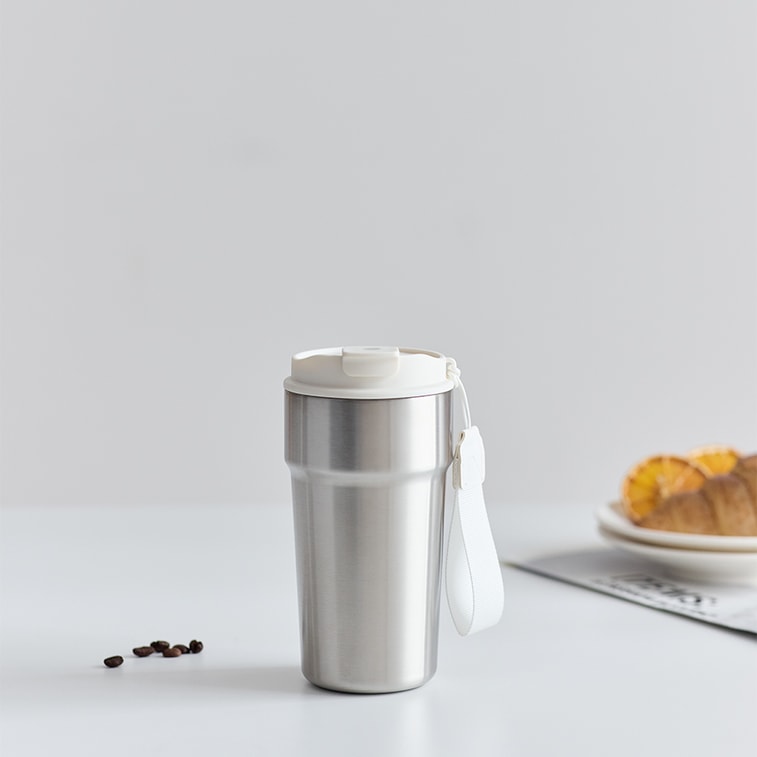 Insulated Stainless Steel Coffee Mug, Portable 500ml Water Cup, Travel Tumbler for On-the-Go Use 10