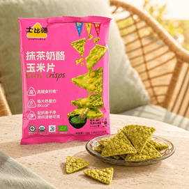 士比德 抹茶奶酪玉米片 32g【非油炸】【高膳食纤维】