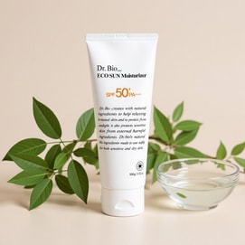 韓國DR.BIO達彼歐 高水潤保濕防曬霜 SPF50+ / PA++++ 100g 補水鎮靜 清爽不粘膩不泛白 敏感肌專用 純素 嬰幼兒成人全家可用