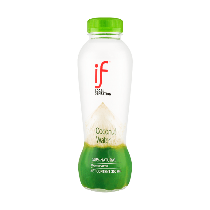 IF 椰子水 100%无添加纯椰青水 NFC椰汁  350ml【低卡0脂0蔗糖】【DIY椰青美式】【罗森断货王】【小红书爆款】