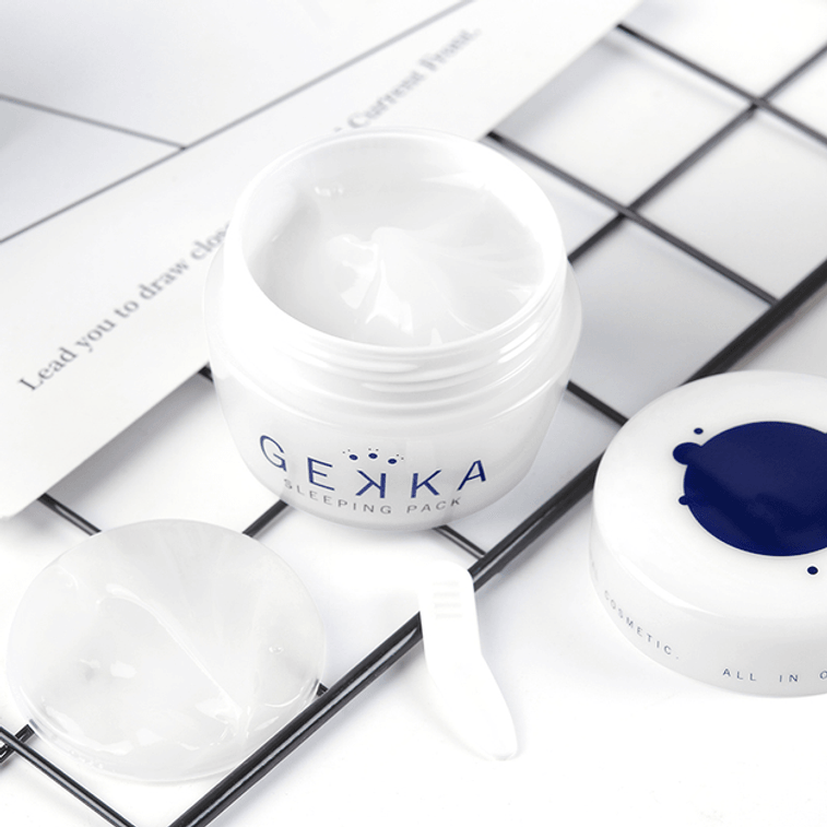 【日本直效郵件】日本GEKKA 保濕補水免沖洗睡眠面膜 80g 3