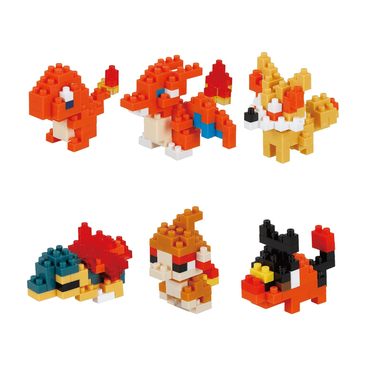 nanoblock ポケモン ミニポケモンシリーズ ファイアー クリア ver. BANDAI NANOBLOCK ミニナノシリーズ ポケモンタイプ ファイアセット
