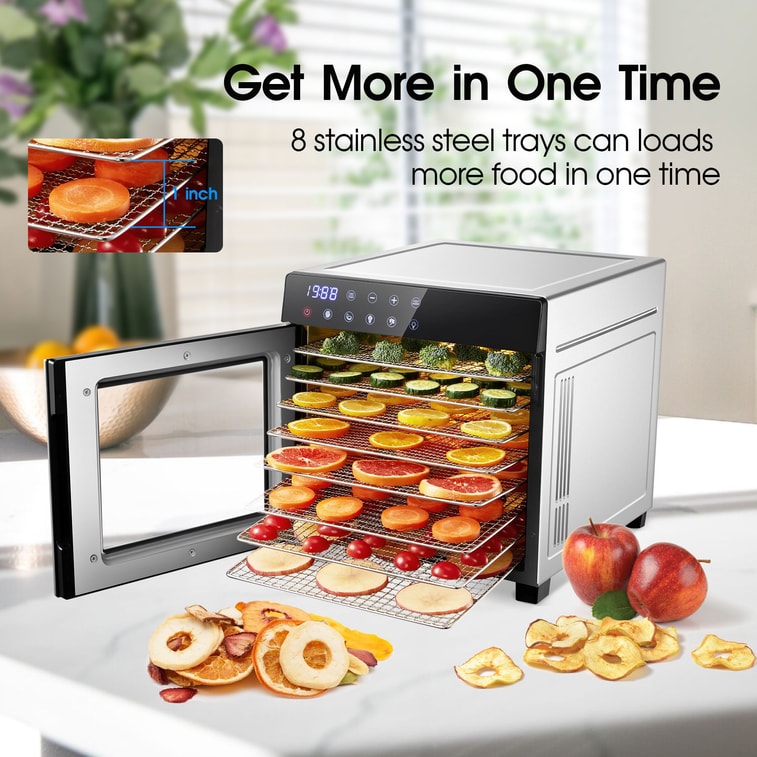 Amzgachfktch Stainless Steel Large Capacity Food Dehydrator 3