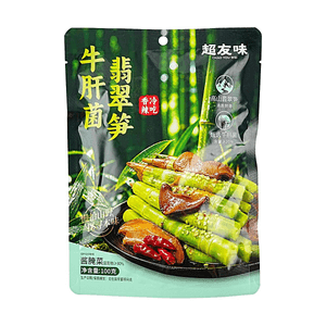 Spicy Porcini & Jade Bamboo Shoots 3.53oz 【Selected Porcini】【Crisp and Tender】