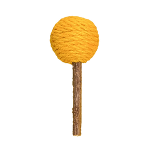 Cat Chew Toys For Teething Lollipop Wooden Yellow