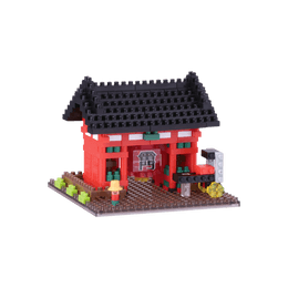 日本NANOBLOCK 观光系列 世界著名建筑 微型拼装积木乐高 摆件3d立体 雷门