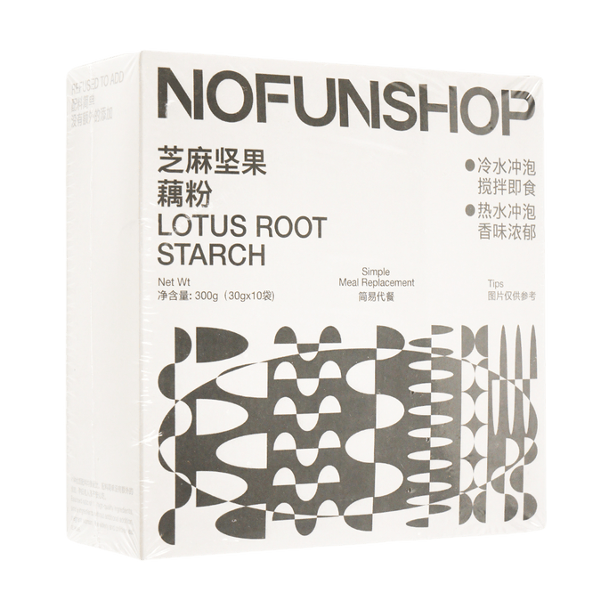 【抖音爆品】NOFUNSHOP無趣的店 芝麻堅果藕粉羹 300g【早餐代餐沖飲】