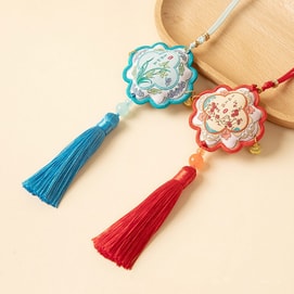  Blessing Incense Car Aromatherapy Closet Hanging Dressing Incense Bag Endant #Plum Blossom Graduation Ceremony Decoration #Orchid Embroidery