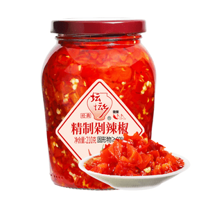 坛坛乡 精制剁辣椒 210g【湖南特产】【拌饭拌面辣椒酱】