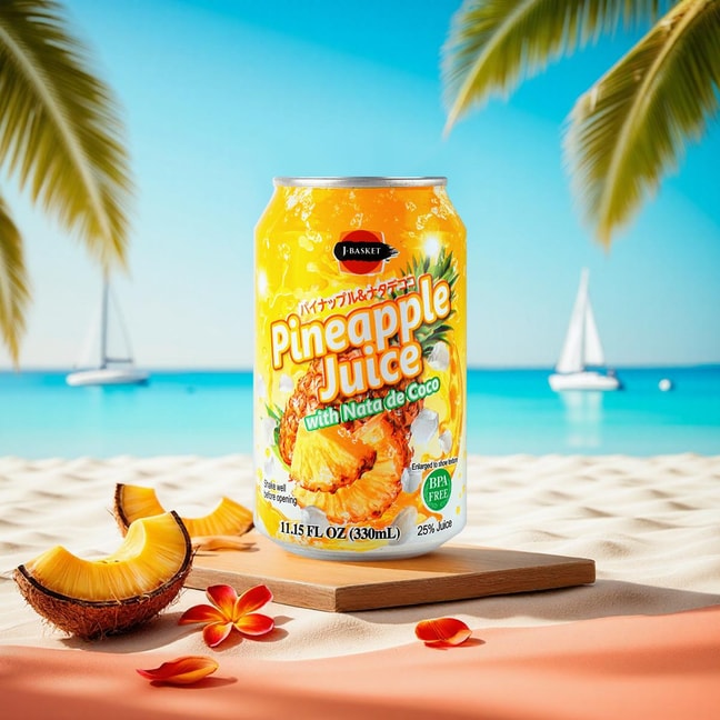 Pineapple Juice Nata De Coco 11.15 fl oz