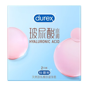Moisturizing Hyaluronic Acid Condoms, 2-Pack