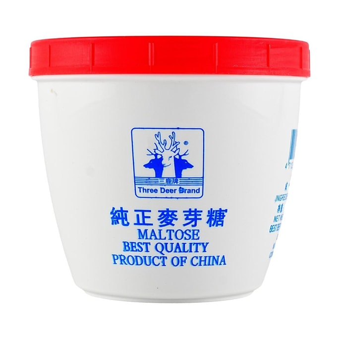 泰国Three Deer Brand三鹿牌 纯正麦芽糖 500g【芝麻丸凤梨酥面包中西烘焙炒菜甜品用】【中国制造】