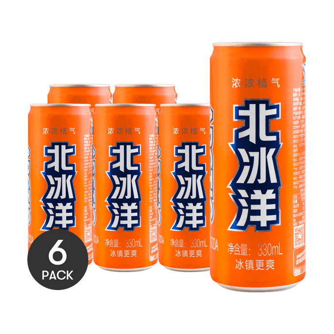 【밸류팩】오렌지 소다, 11.15fl oz*6