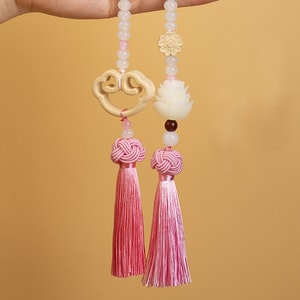 [중국에서 직접 메일] TIMESWOOD 자동차 로터스 보디 펜던트 핑크 뷰티 1피스 평화 부적 펜던트 자동차 인테리어 액세서리 자동차 백미러