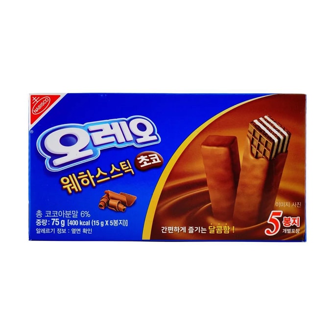韓國版OREO奧利奧 巧克力塗層威化餅乾 75g