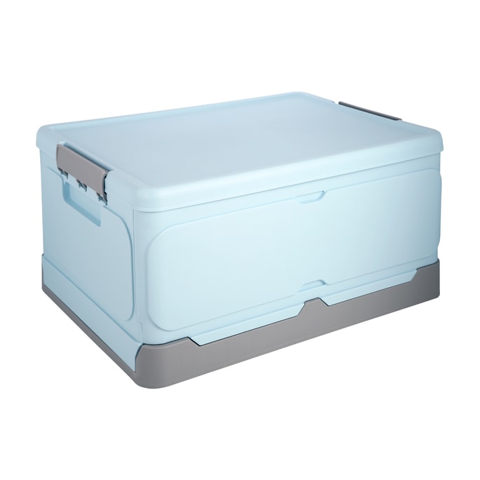 折疊收納盒 ROSELIFE 適合書籍 衣服 零食 玩具等的儲物箱 適合家用 超市購物 汽車後備箱 18.5" X 13.5" X9.0" 大號藍